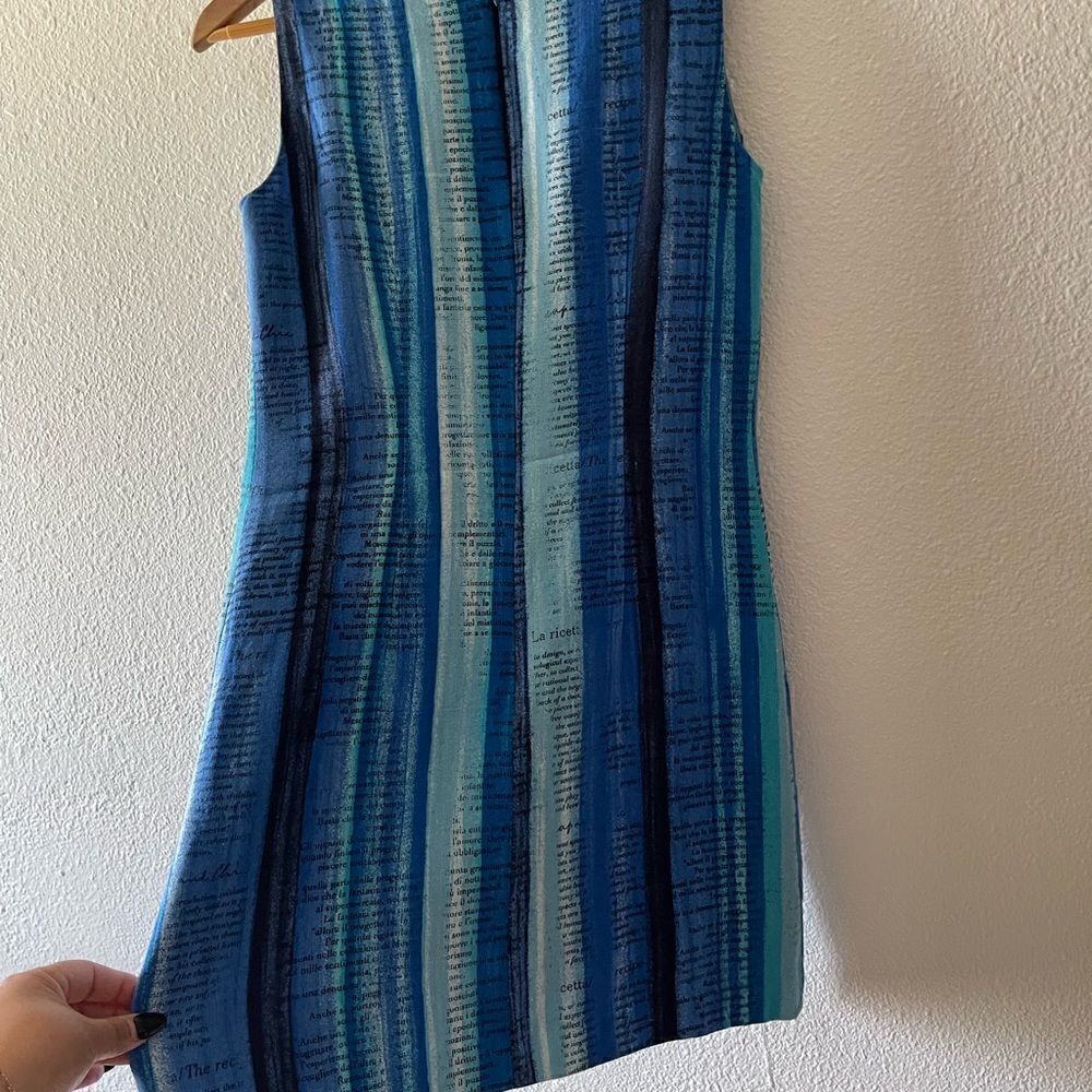 Vintage MOSCHINO text print dress size 6 - Picture 15 of 16